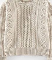 Johnnie  b Cable Jumper, Winter White 34422642