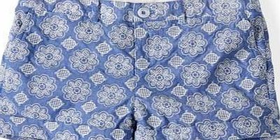 Johnnie  b Embroidered Shorts, Polka Blue/Snowdrop 34585133