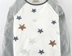 Long Sleeve Graphic T-shirt, Ecru/Stars 34438580