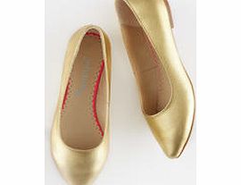 Johnnie  b Pointed Ballet Flats, Gold Metallic 34477414