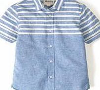 Johnnie  b Summer Stripe Shirt, Blue Stripe 34749317