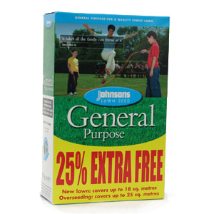 Johnsons General Purpose Grass Seed - 625g Box