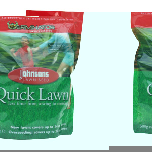 Johnsons Quick Lawn with Germinator - 500g Pouch