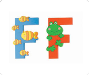 Jolly Phonics F - Wooden Letter