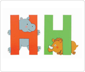Jolly Phonics H - Wooden Letter