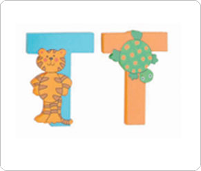 Jolly Phonics T - Wooden Letter