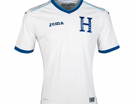 Honduras Home Shirt 2014 White White `HO 101011 14