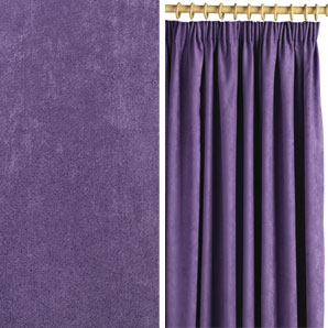Jonelle Chicago Pencil Pleat Curtains- Grape- W201 x D229cm