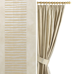 Jonelle San Marino Pencil Pleat Curtains- Limestone- W182 x D228cm
