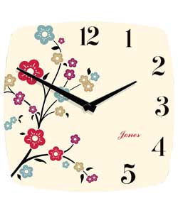 jones Summer Blossom Wall Clock