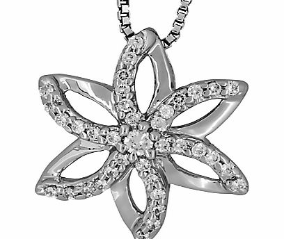 Jools by Jenny Brown Sterling Silver Pave Flower