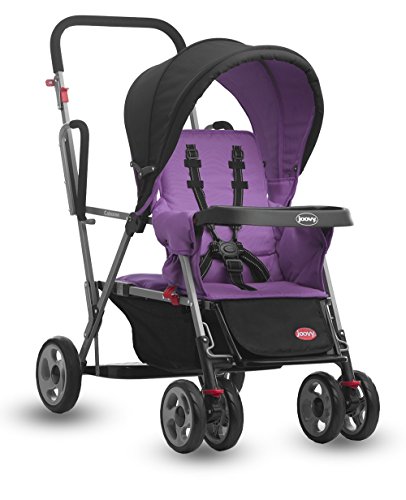 Joovy Caboose Stand on Tandem Double Pushchair for Newborn (Purple)