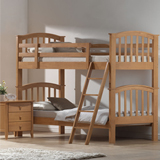 Joseph 90cm Maple Bunk Bed in Rubberwood with Maple finish