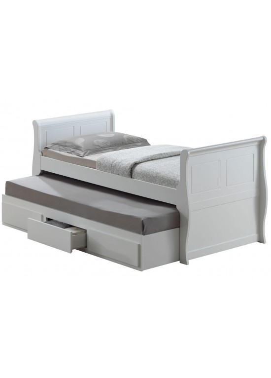 Joseph Oasis Wooden Guest Bed-White
