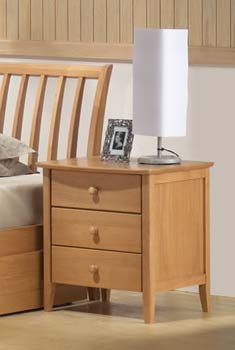 Julius 3 Drawer Bedside Table - FREE NEXT DAY