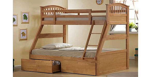 Maple Three Sleeper Bunk Bed