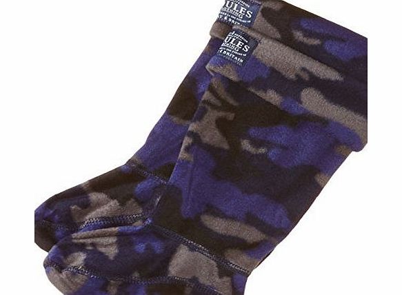 Joules  Boys JNR Welly Ankle Socks, Blue (Navy Hare Camo), 9-11 Years (Manufacturer Size:X-Large)