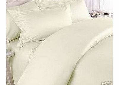 Love2Sleep EGYPTIAN COTTON FITTED SHEET HOTEL QUALITY - 4FT (SMALL DOUBLE) CREAM
