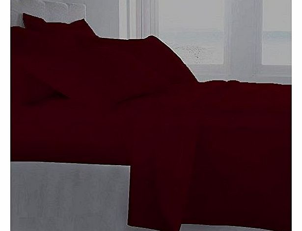 Love2Sleep EGYPTIAN COTTON FITTED SHEET HOTEL QUALITY - SUPER KING SIZE DEEP RED