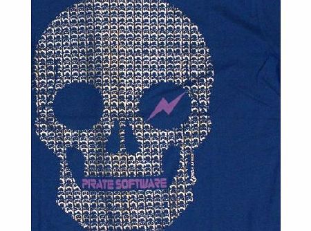 Pirate Skull Blue T-Shirt