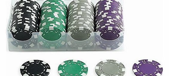 JU00101 Casino Poker Mixed 100 Chips/Fiches 11,5 gr. - Pack A