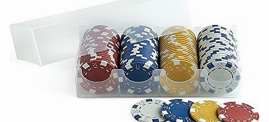 Juego JU00102 Casino Poker Mixed 100 Chips/Fiches 11,5 gr. - Pack B