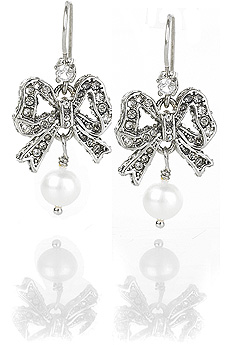 Juicy Couture Bow drop earrings