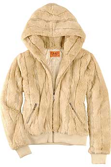 Juicy Couture Faux Fur Hooded Jacket