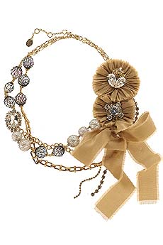 Multi-strand rosette necklace