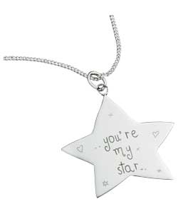 Sterling Silver You Are My Star Pendant