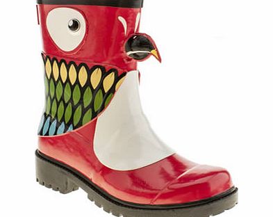 juju jellies Red Kigu Parrot Boots