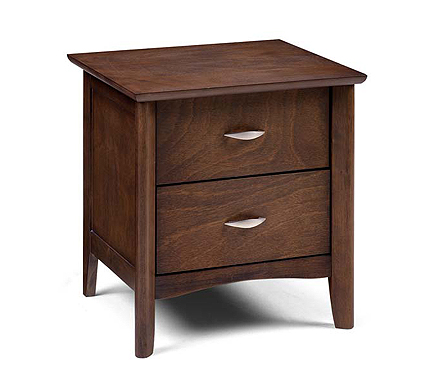 Clearance - Ada Solid Wood 2 Drawer Bedside Table