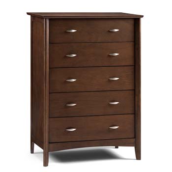 Clearance - Ada Solid Wood 5 Drawer Chest