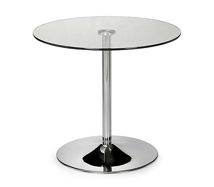 Julian Bowen Clearance - Kudos Round Dining Table with Glass