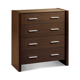 Havana Chest with 4 Drawers in Composite Board with Wenge finish