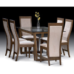 Henley - Dining Table + 4 Chairs (Wood or Glass