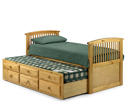 Hornby Cabin Trundle Guest Bed in Pine