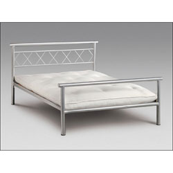 Julian Bowen Ipanema 4ft 6 Double Bedstead - Aluminium