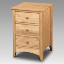 Kendal Pine 3 drawer bedside