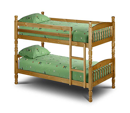 Lindy Solid Pine Bunk Bed