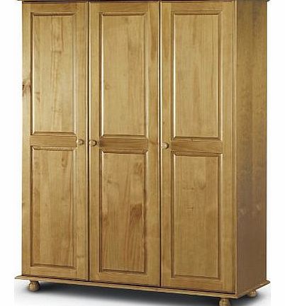 Pickwick 3 Door All Hanging Pine Wardrobe