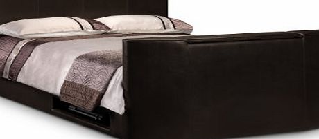 Standard UK Double Optika TV Bed, 135 cm, Brown