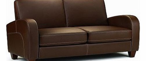 Julian Bowen Vivo Faux Leather 2 Seater Sofa, Brown