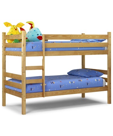 Wyoming Pine Contemporary Bunk Bed