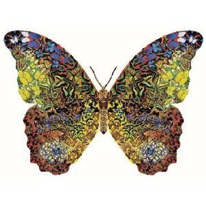 Jumbo Butterfly Shaped Puzzle 1000 Piece Jigsaw Puzzle