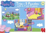 Jumbo Puzzle Peppa Pig Trio Puzzle in a box