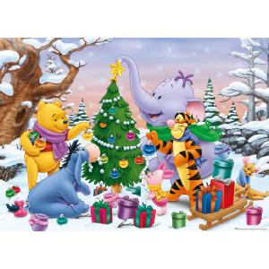 Winnie The Pooh Christmas Lights 352 Piece Jigsaw Puzzle