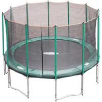 Jump for Fun Trampolines 14ft Sky Jump Trampoline and Safety Net