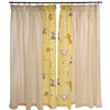 Jungle Safari Curtains - Yellow (72 Drop)