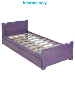 Shortie Lilac Pine Bed - Frame Only